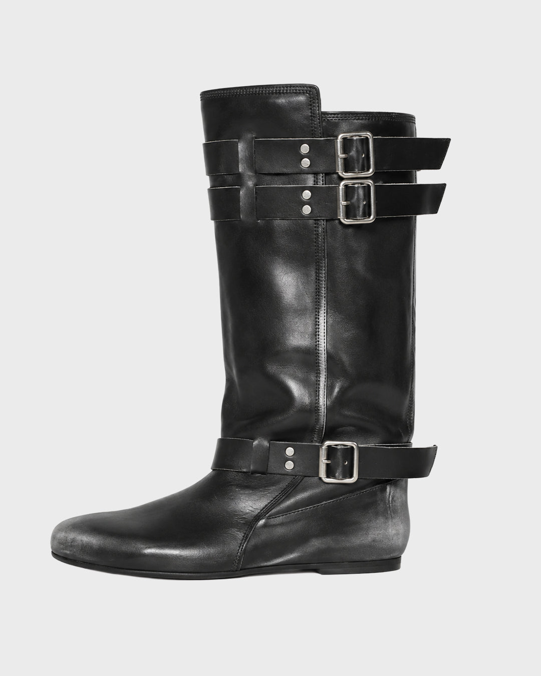 Burnished Strap Boot