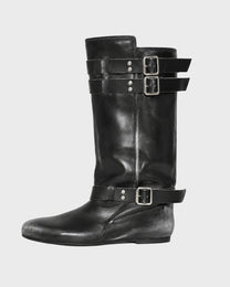 Burnished Strap Boot