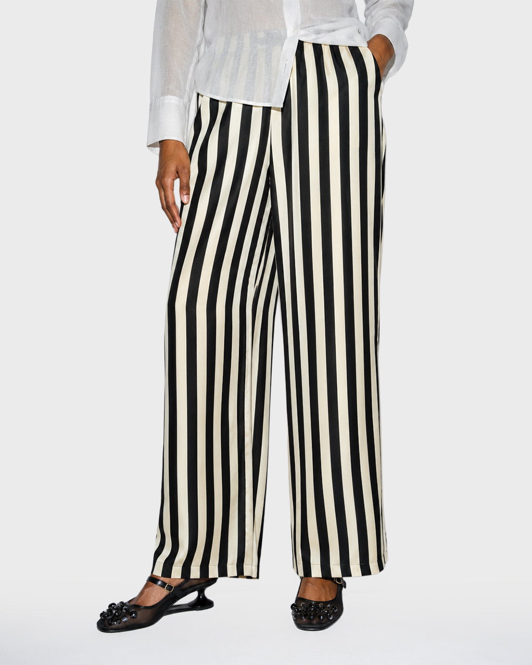 Wide Stripe Trouser