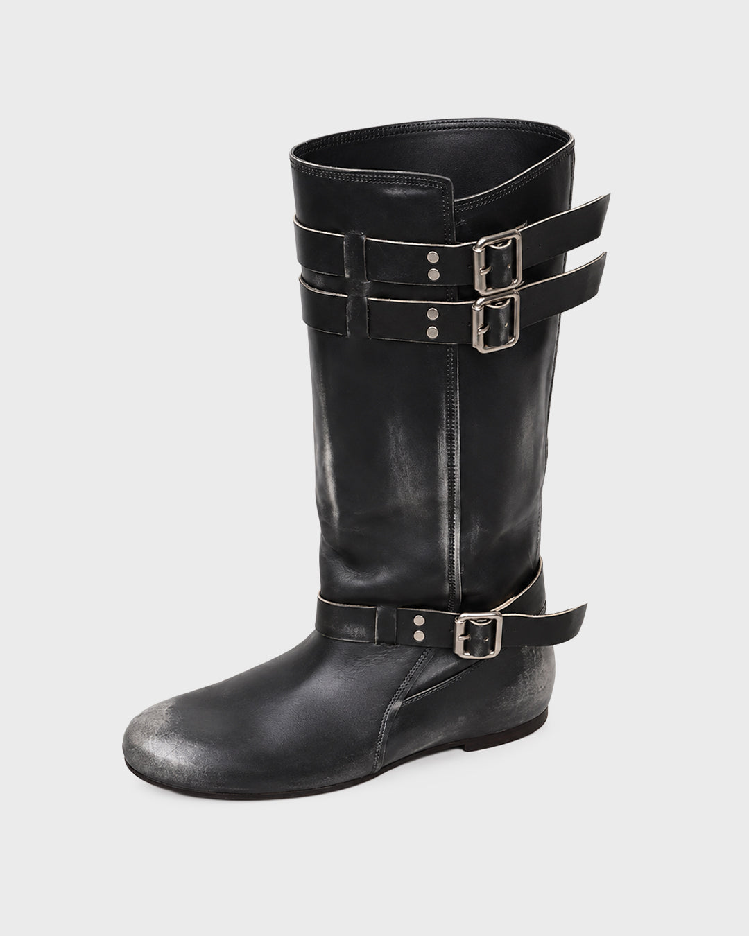 Burnished Strap Boot