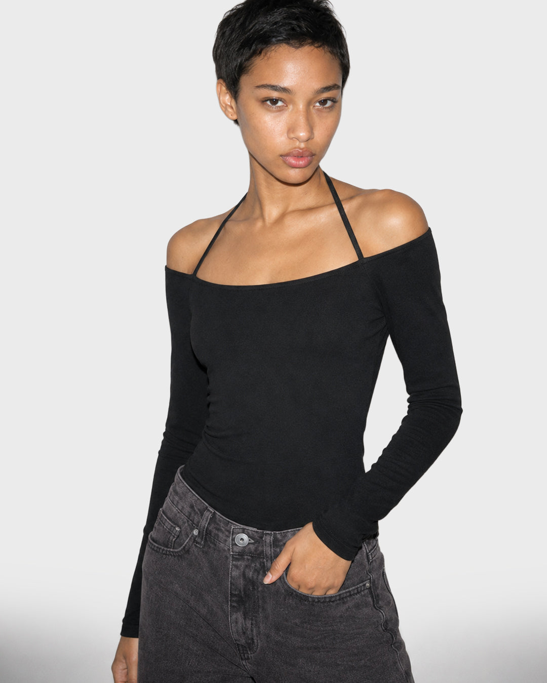 Double Neck Halter Top
