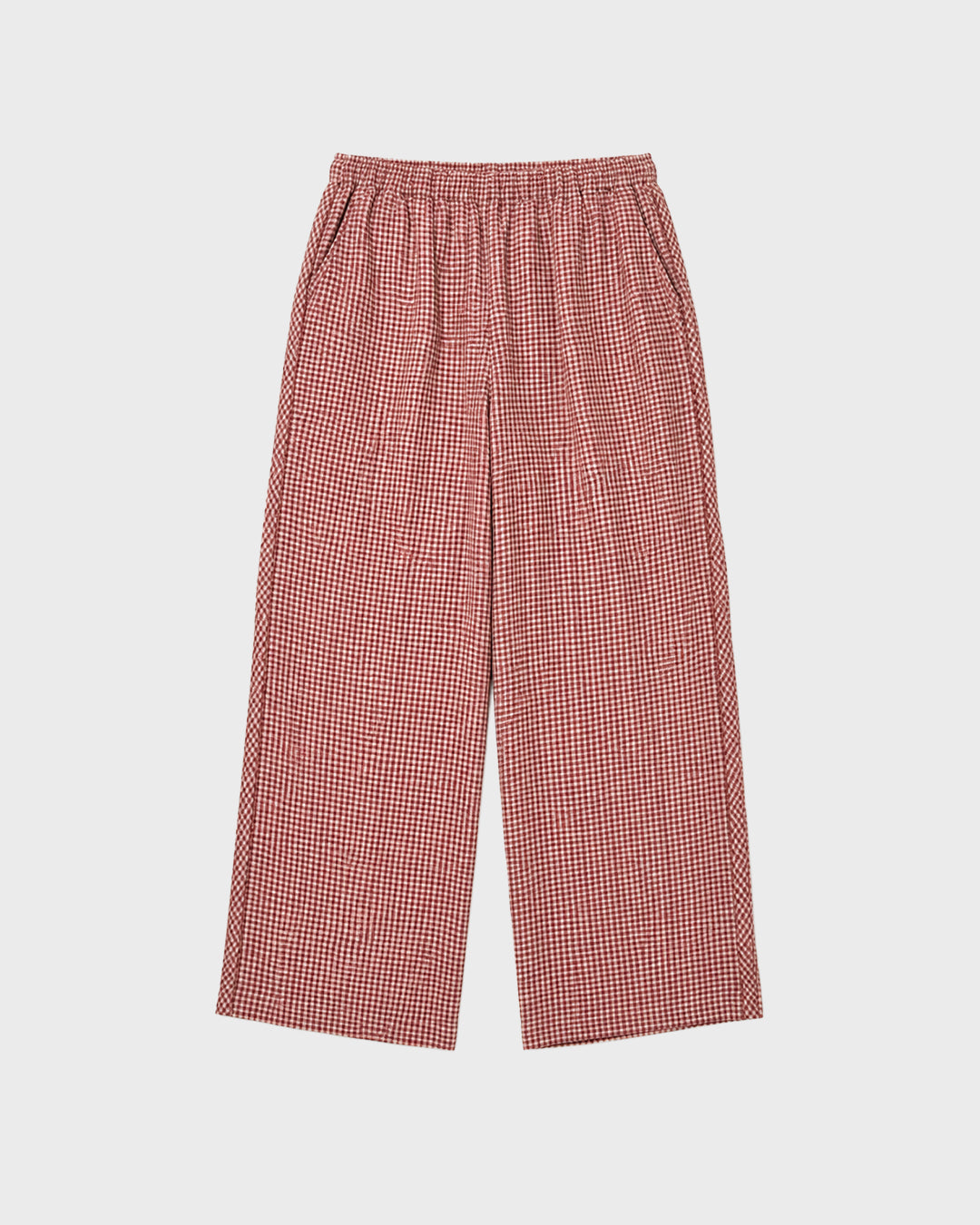 Linen Plaid Trouser