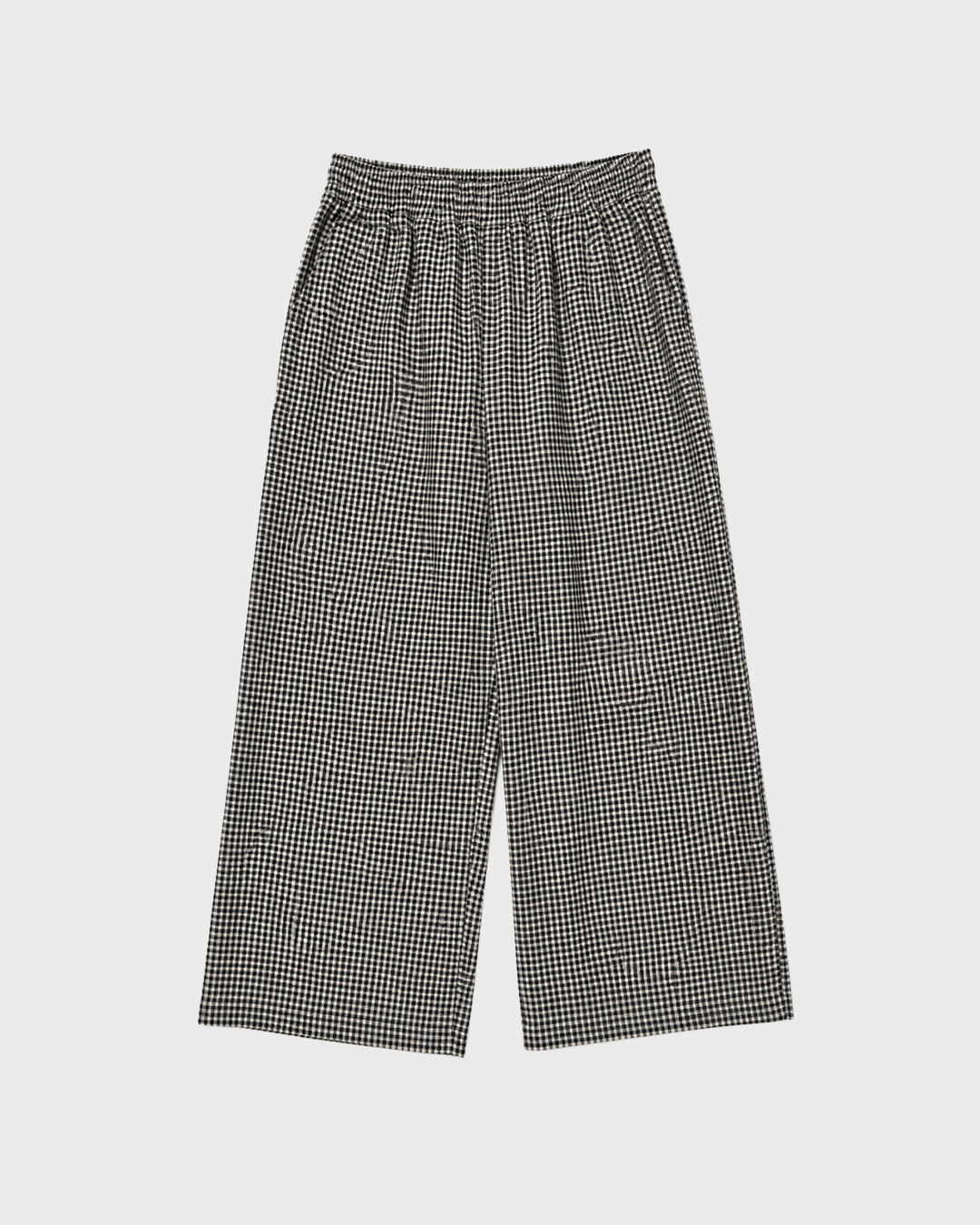 Linen Plaid Trouser