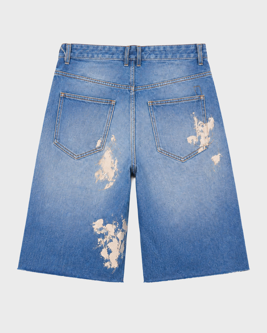 Splatter Wash Denim Short