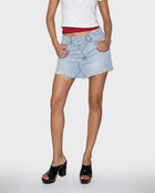 Offset Denim Skirt