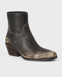Distressed Calfskin Rodeo Boot