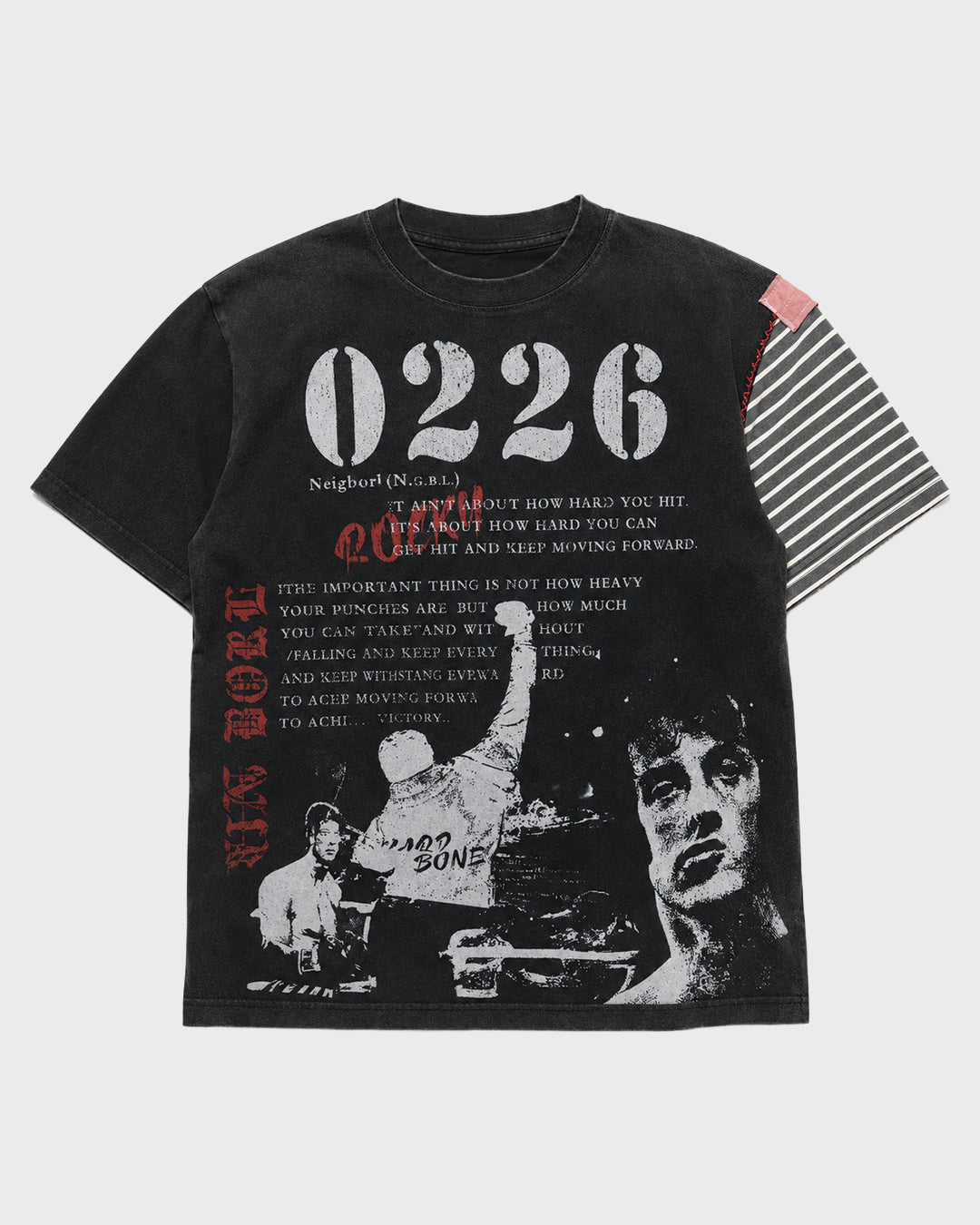 T-shirt con taschino Shibori