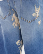 Splatter Wash Denim Short
