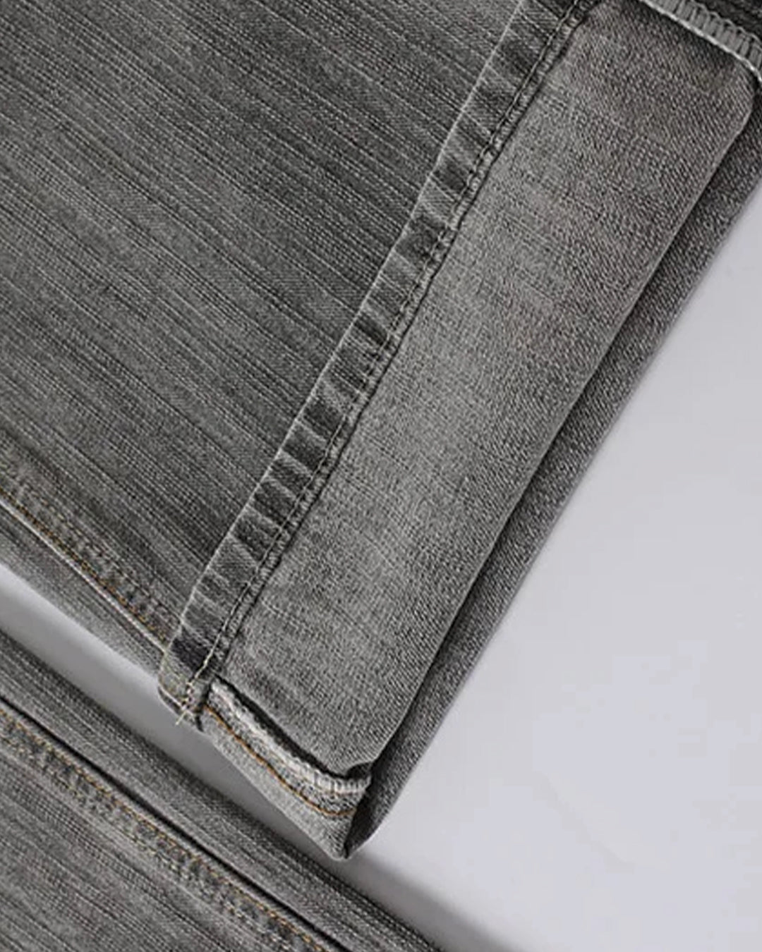 Gray Whisker Wash Jeans