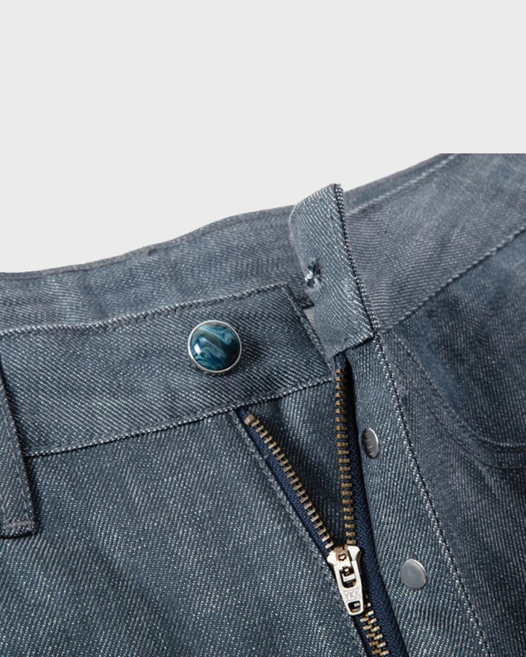 Pantalones cortos de mezclilla con pañuelo desteñido