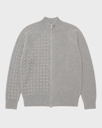 Half Cable Knit Cardigan