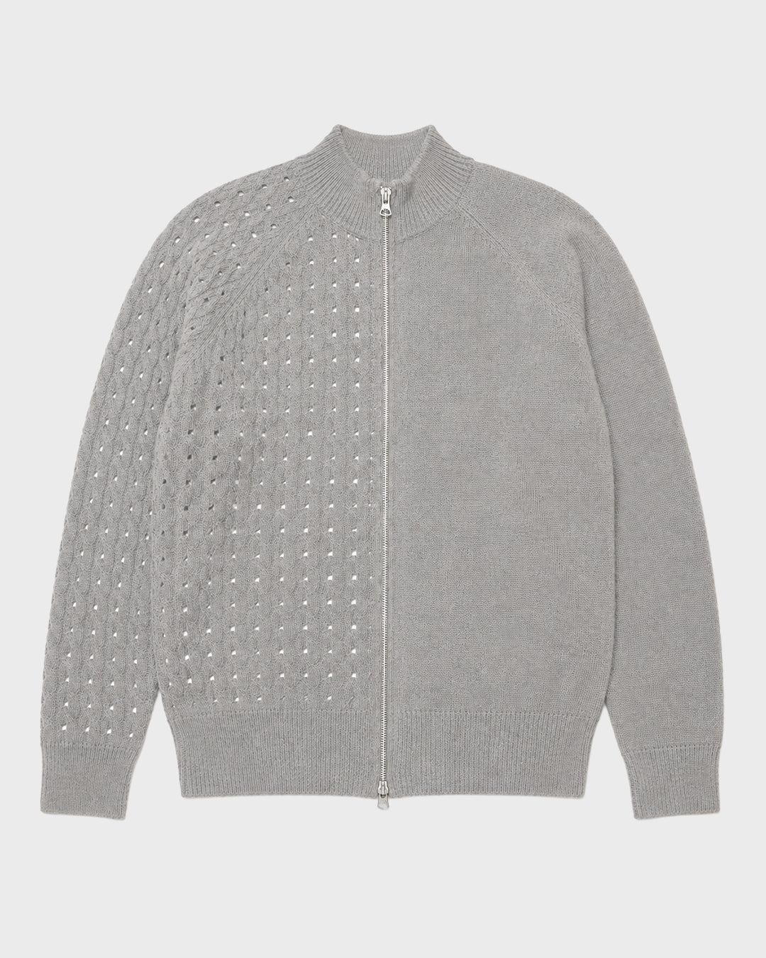 Cardigan mezza treccia