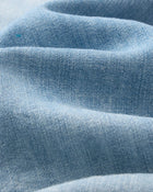 Camicia da campo in morbido indaco