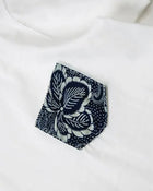 T-shirt con taschino Shibori
