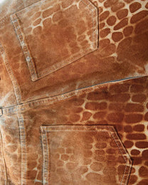 Rust Overdye Wide Jeans