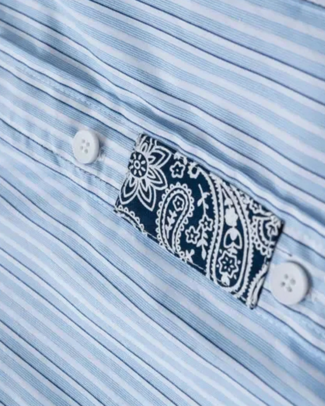 Camicia Oxford Paisley Patch