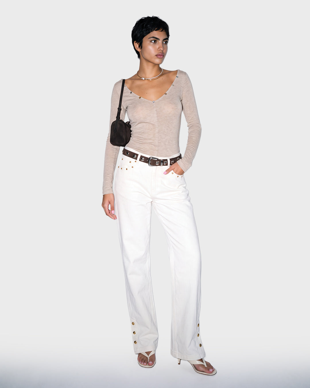 Hesse Button Knit Top