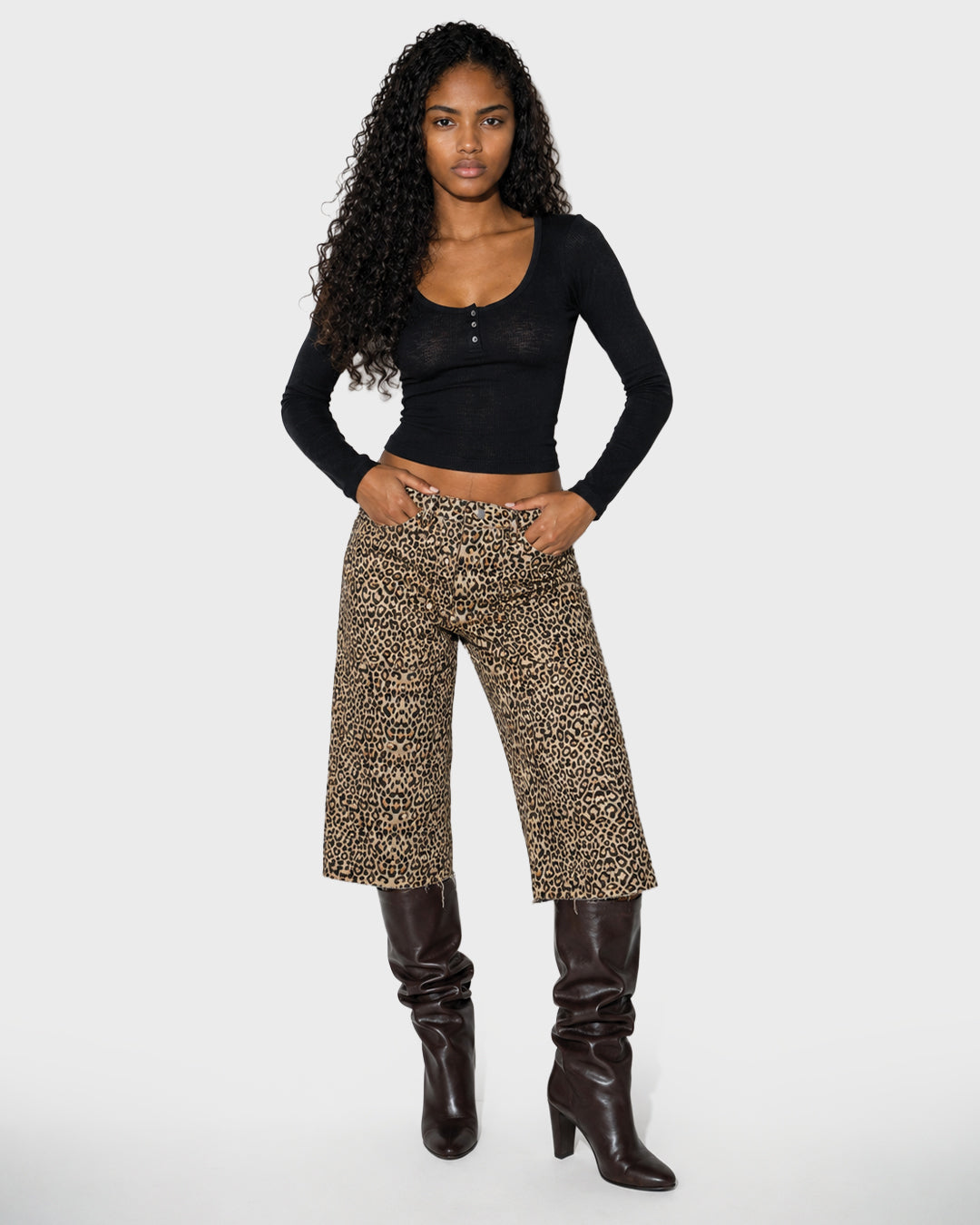 Three Button Rib Tee