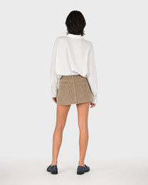 Blush Mini Cord Skirt
