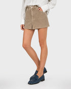 Blush Mini Cord Skirt