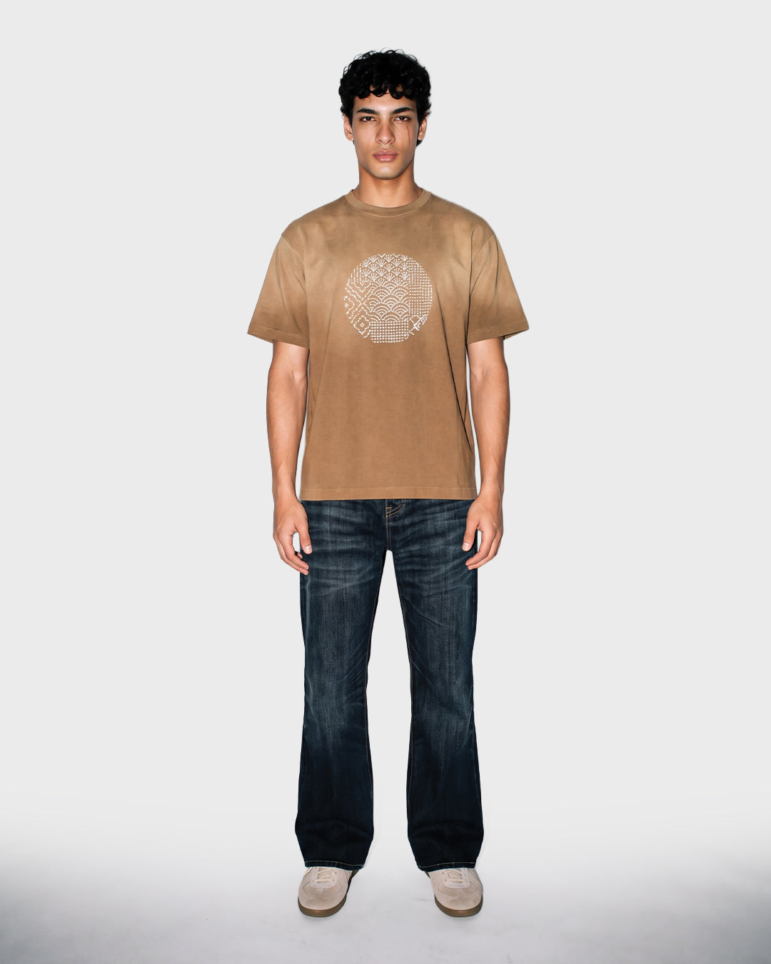 T-Shirt Sashiko a Cerchi