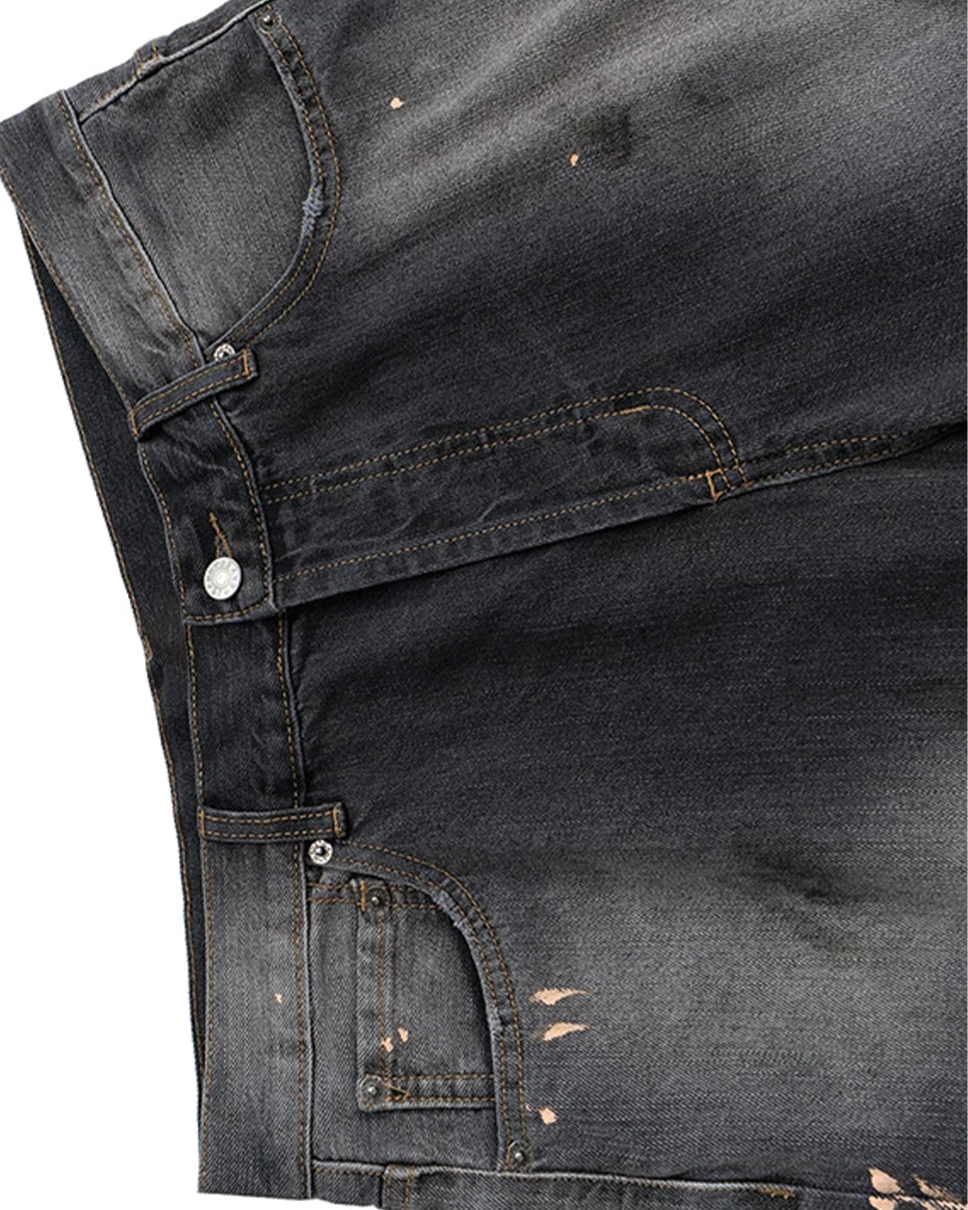 Jeans svasati color carbone sbiadito