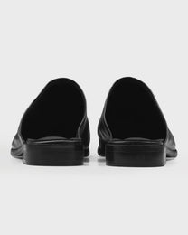 Backless Leather Slipper