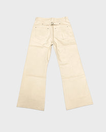Back Cinch Selvedge Flare Jeans