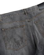 Jeans svasati color carbone sbiadito