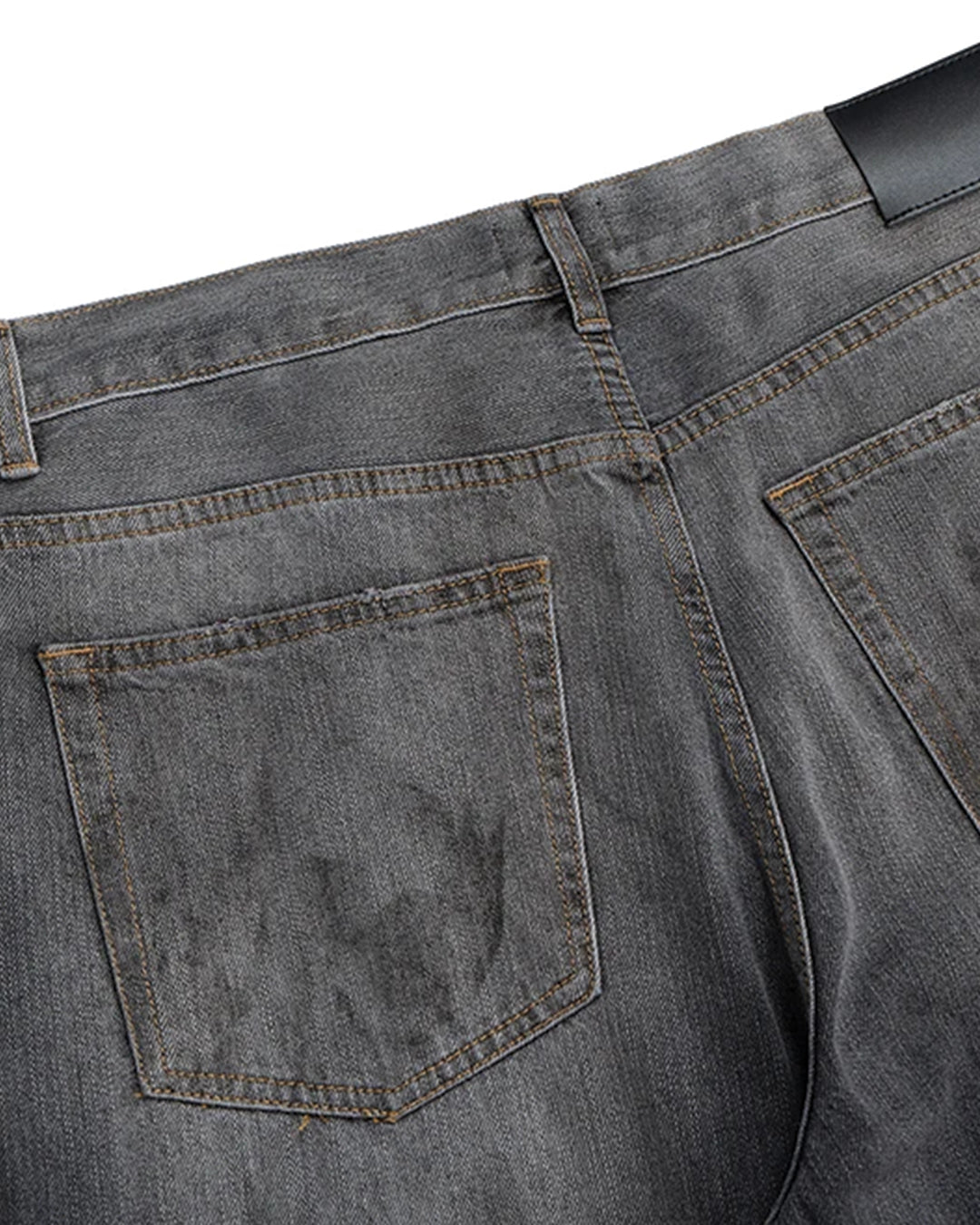 Jeans svasati color carbone sbiadito