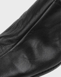 Backless Leather Slipper