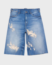 Splatter Wash Denim Short