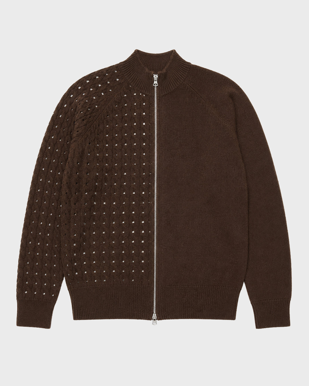 Cardigan mezza treccia