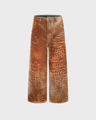 Rust Overdye Wide Jeans