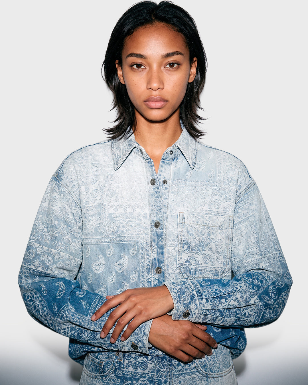 Bandana Panel Overshirt