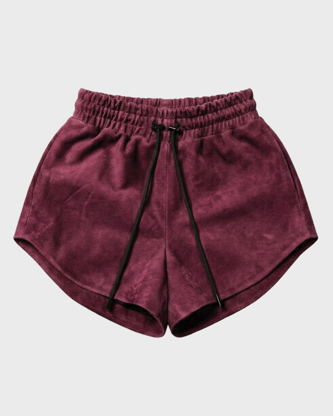 Dolphin Hem Suede Shorts