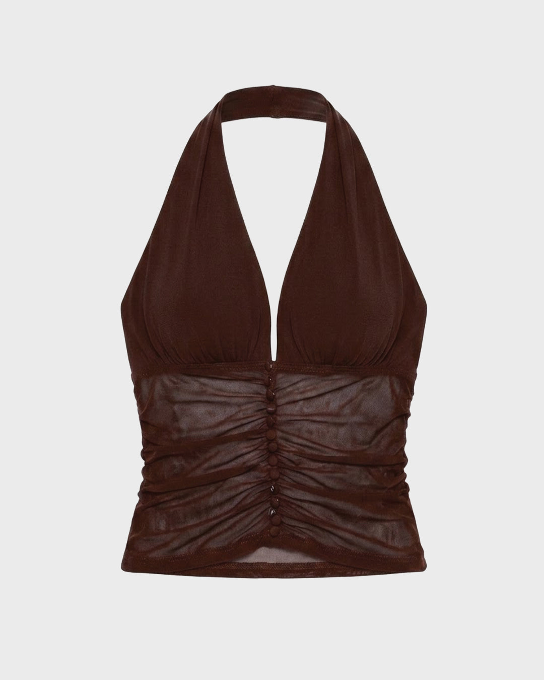 Ruched Halter Top