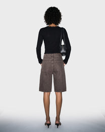 Pumice Stone Denim Shorts