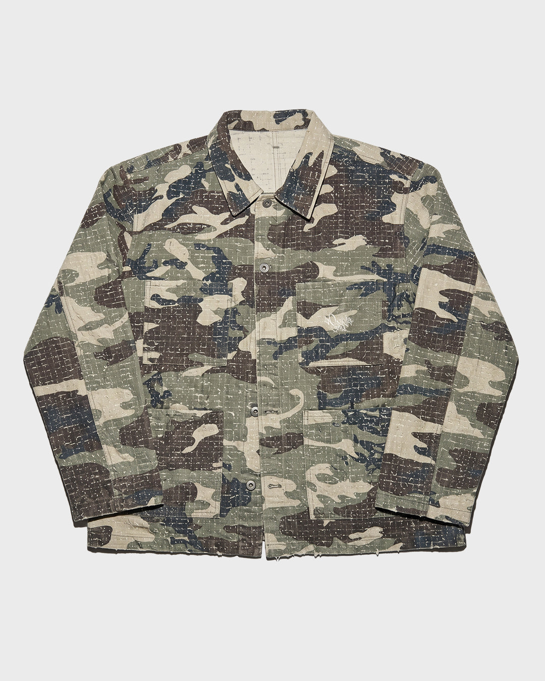 Grid Stitch Field Jacket