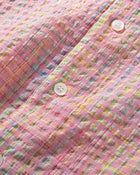 Camicia a quadri goffrata