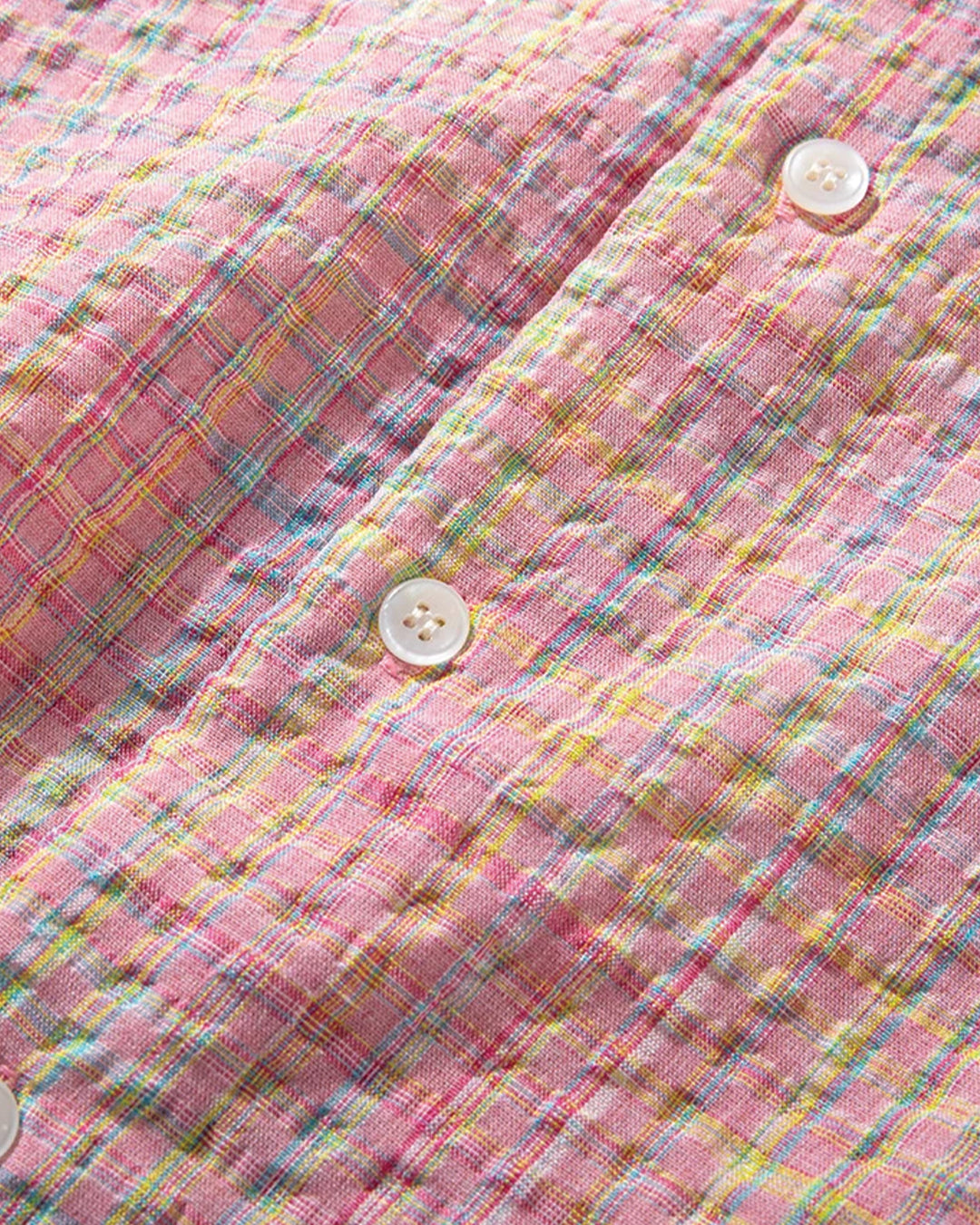 Camicia a quadri goffrata