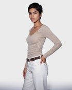 Hesse Button Knit Top