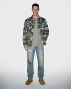 Grid Stitch Field Jacket