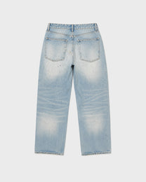Light Wash Frayed Jeans