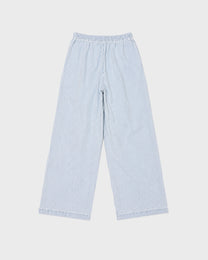 Pinstripe Draw Denim Trouser