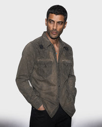 Camisa Jacquard Blanca Lenta