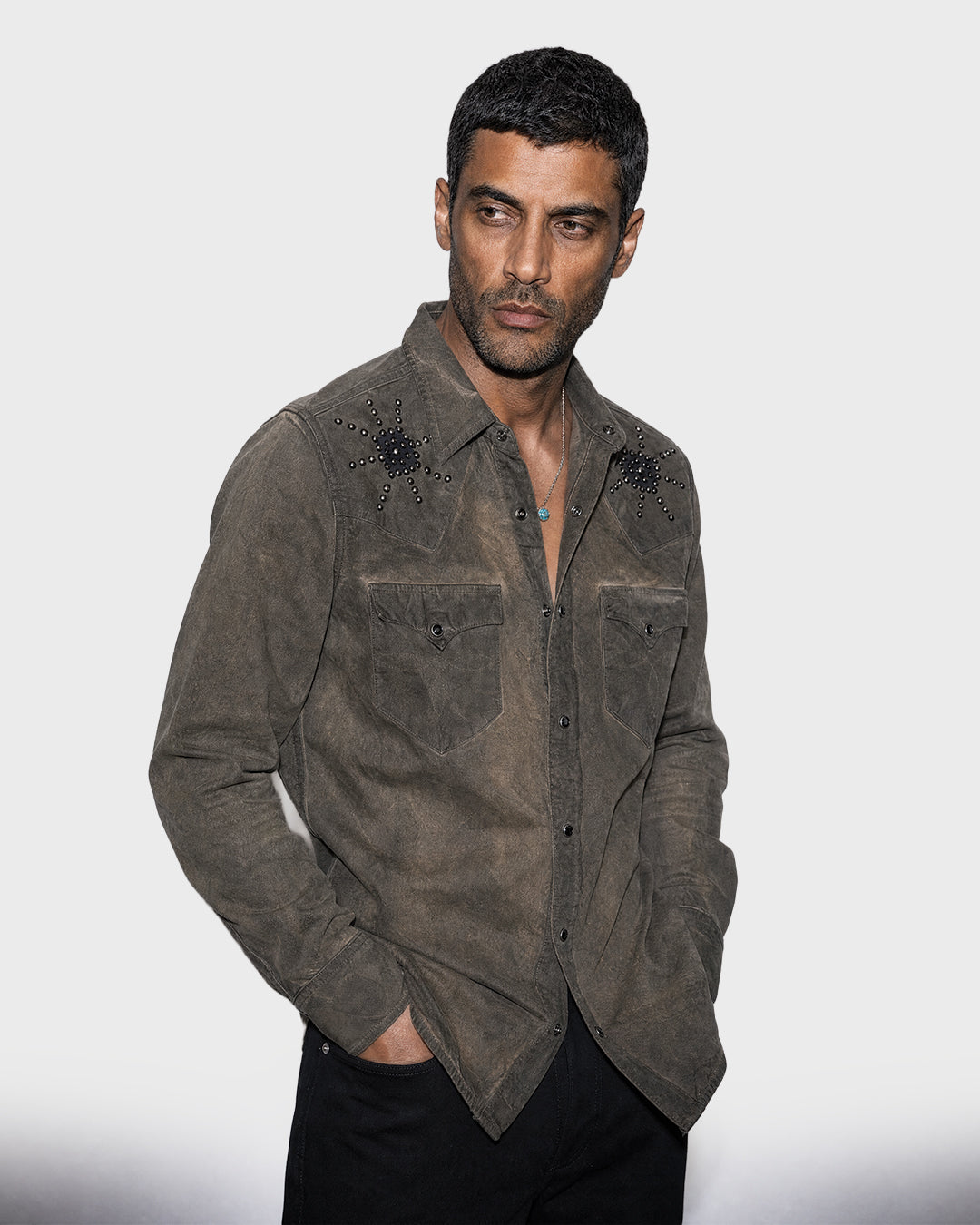 Camisa Jacquard Blanca Lenta