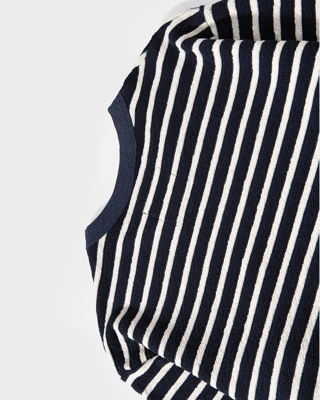 Maglione in maglia a righe effetto spugna