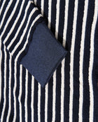 Maglione in maglia a righe effetto spugna