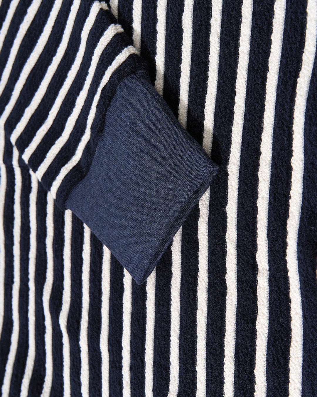 Maglione in maglia a righe effetto spugna